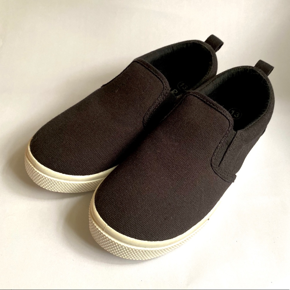 Cat & Jack black slip on sneakers
